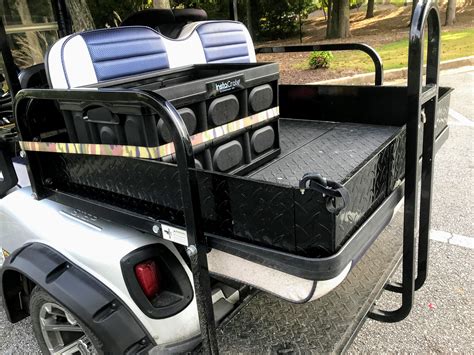 golf cart and electric vehicle side tool boxes|golf cart rear storage box.